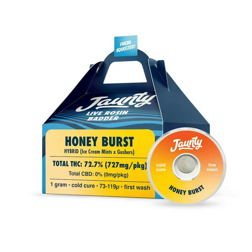 Jaunty | Honey Burst | Live Rosin Badder | Concentrate | 1g