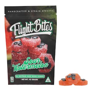 Flight Bites | 100mg Premium Gummy | Sour Watermelon