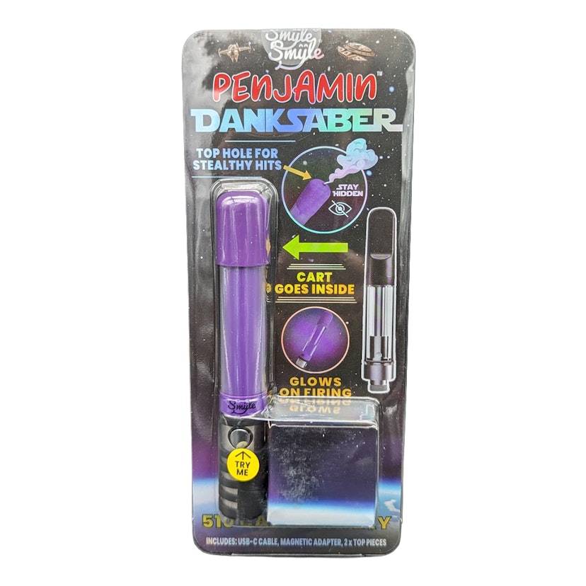 Smyle Penjamin Dank Saber Cart Battery (PURPLE)