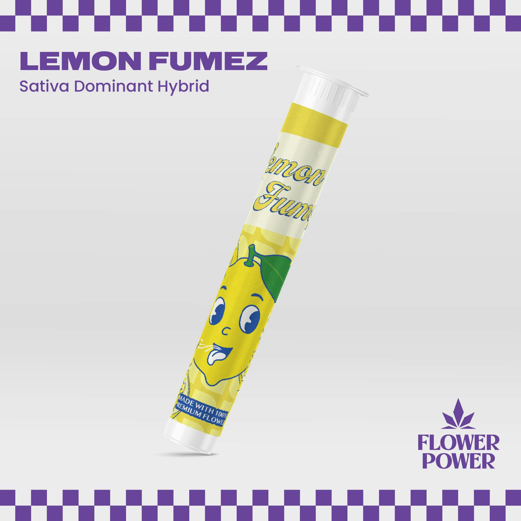 Lemon Fumez 1G Preroll by Flower Power – Pre-Rolls at Gatsby Cannabis