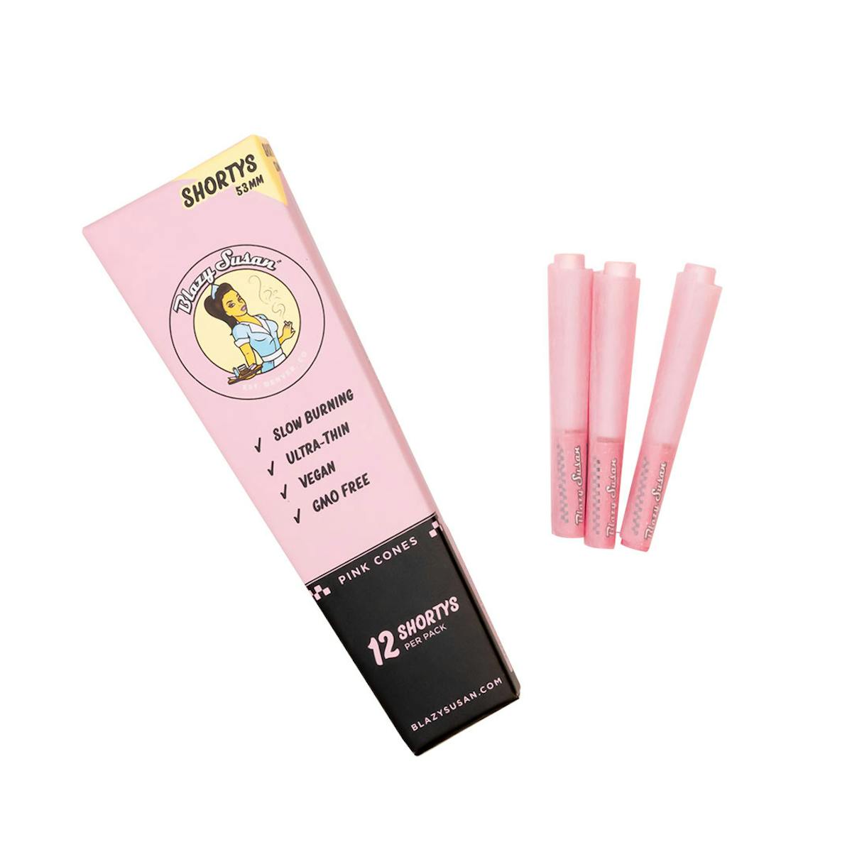 Photo of Blazy Susan l Pink Shortys Cones l 12pk