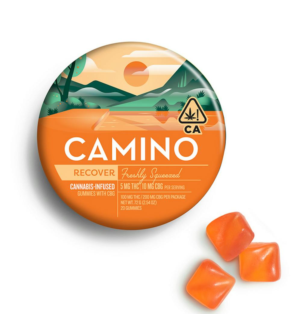 Product CL Kiva Camino Gummies - Freshly Squeezed Orange 100mg (20pk) (1:2 THC:CBG)