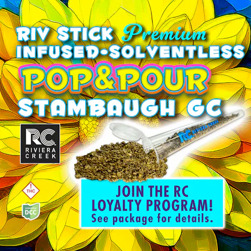 Riviera Creek | Stambaugh GC ‘Riv Stick’ | 1g | Indica-active