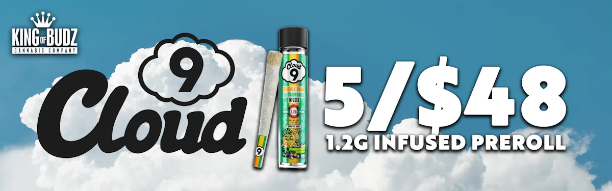 Cloud 9 - 1.2g Infused Preroll - 5/$48