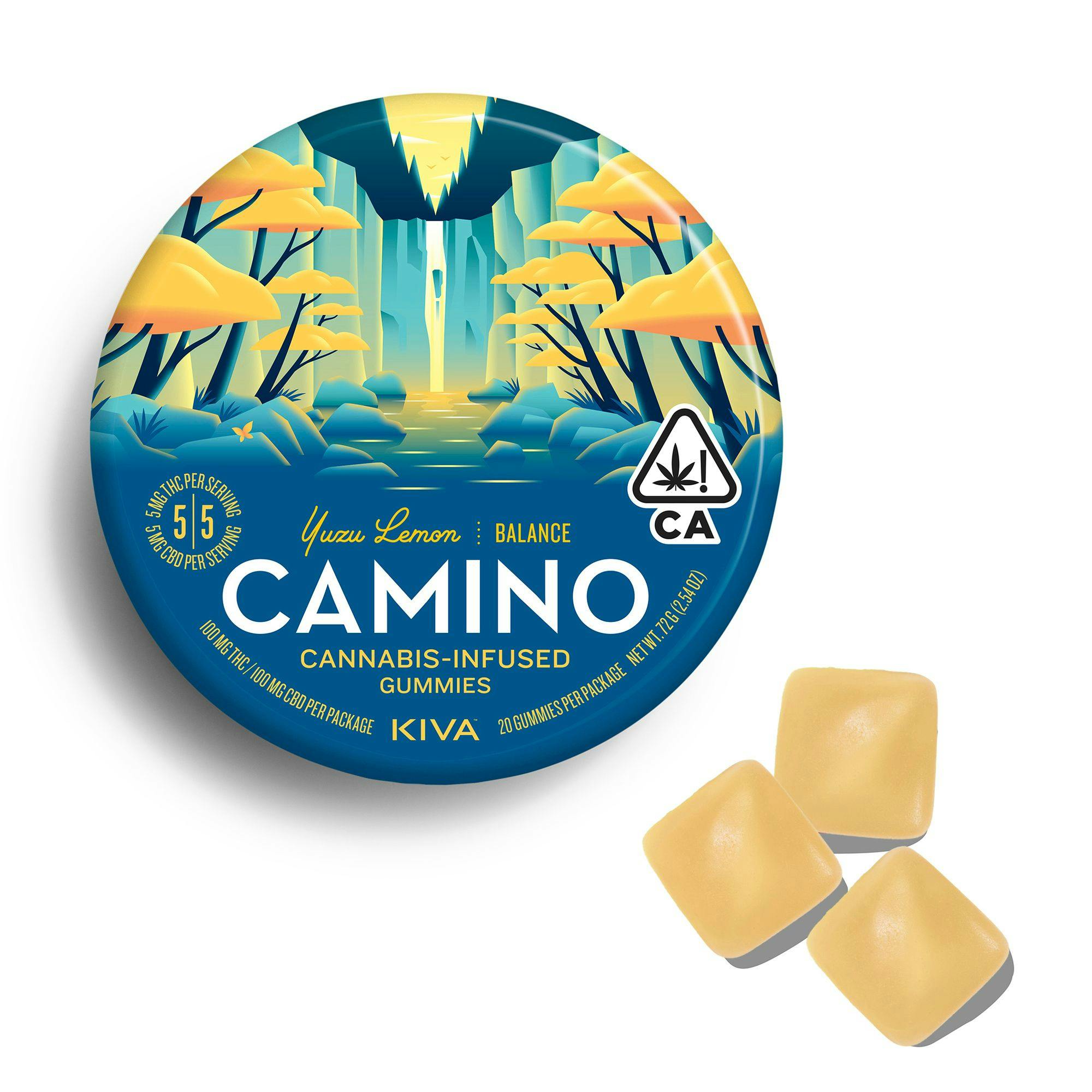 Product: 1:1 | Yuzu Lemon | 5mg THC x 5mg CBD | 20pk | Camino