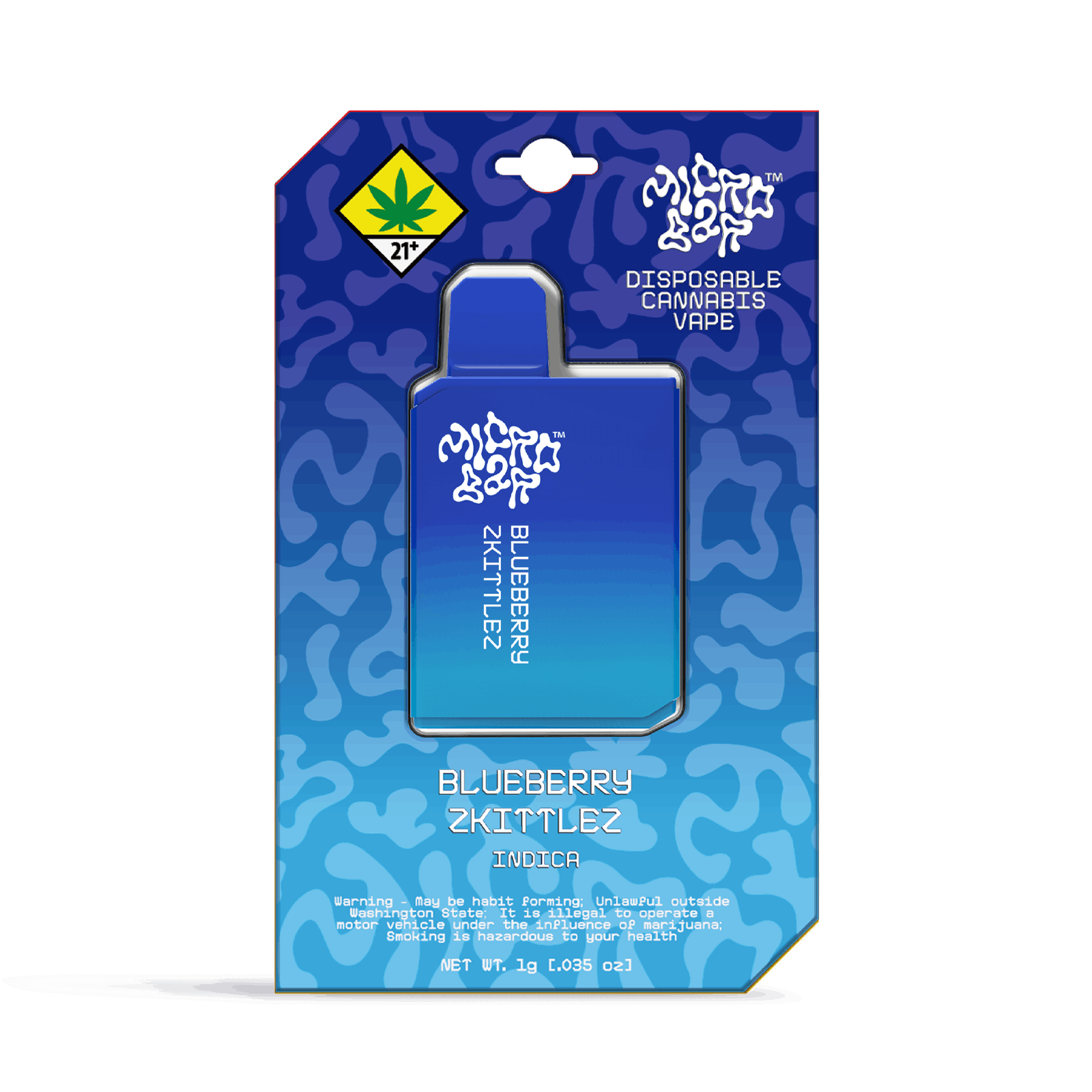 Micro Bar Blueberry Zkittlez Disposable Cartridge 1g in
