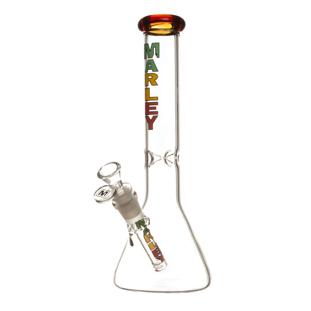 Marley - Bong - Coloured Logo Beaker - 11" - Rasta
