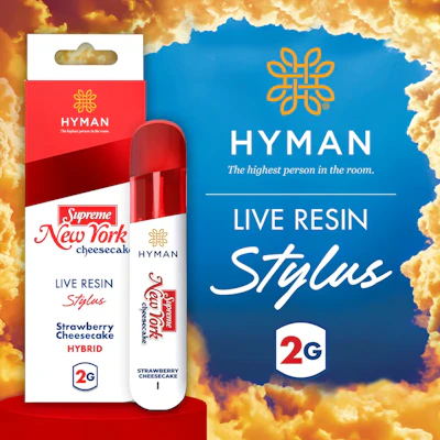 Hyman - 2g Live Resin Stylus Disposable - New York Cheesecake