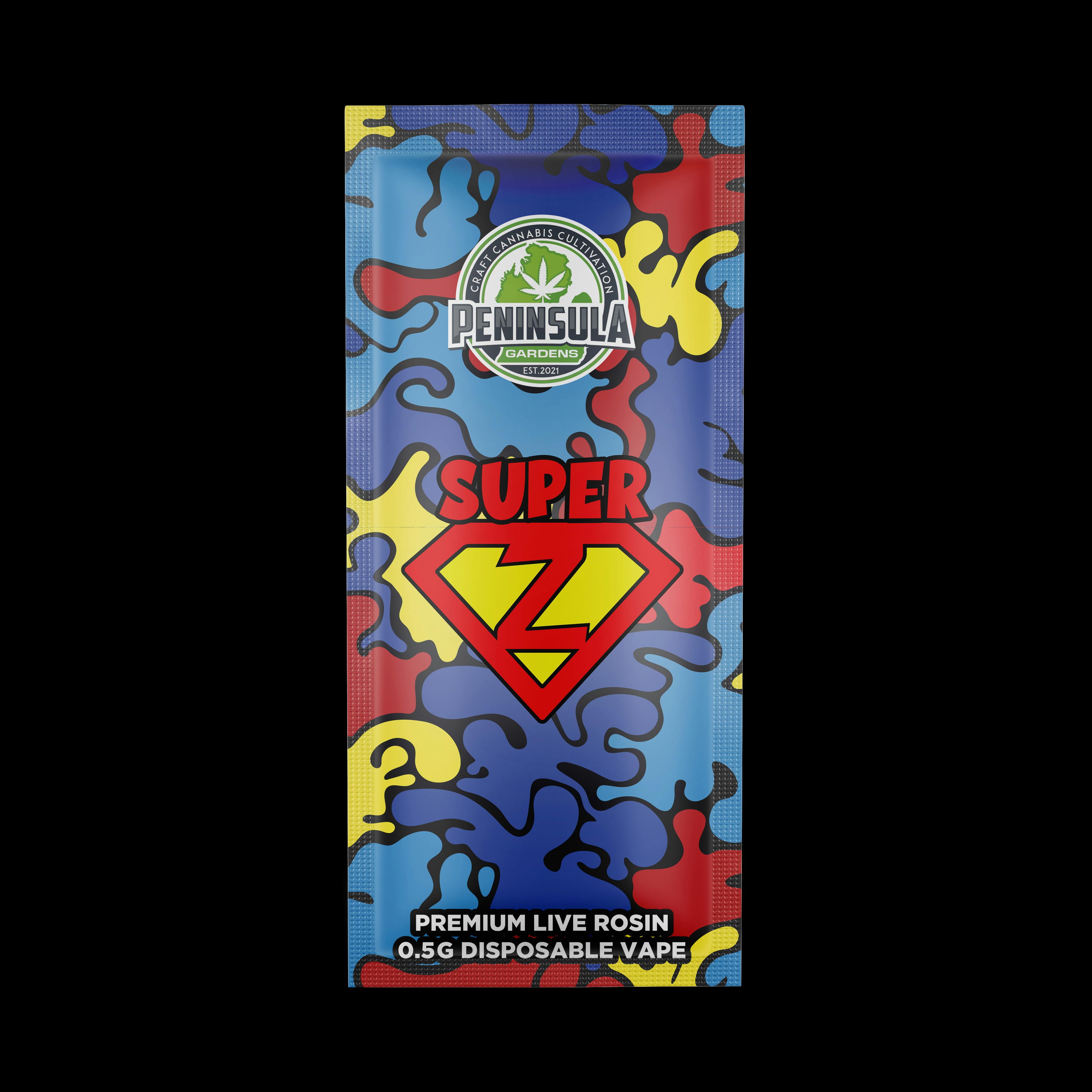 Peninsula Gardens | Super Z | .5G Live Rosin Disposable