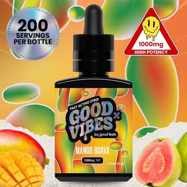 Mango Guava - 1000mg Fast-Acting Cannabis Syrup - Good Vibes