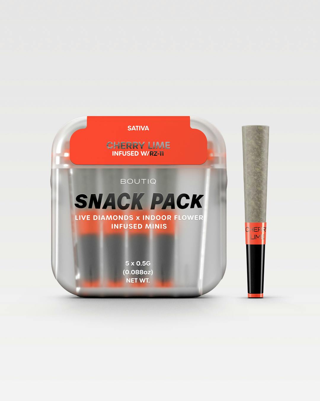 Boutiq 2.5g Infused Pre-Roll 5pk - Cherry Lime x RZ 11