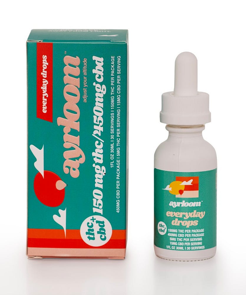 Ayrloom | Low Dose Everyday Drops | 1:3 | 150MG THC : 450MG CBD-1