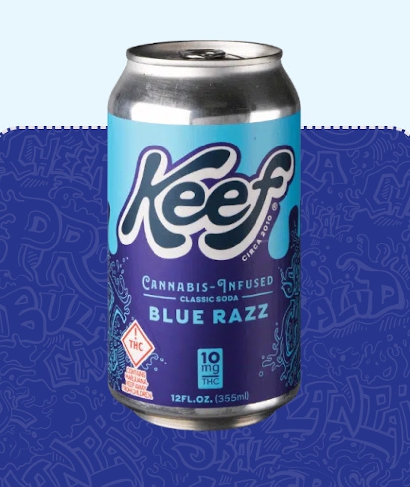 Keef | 100mg Soda | Blue Razz
