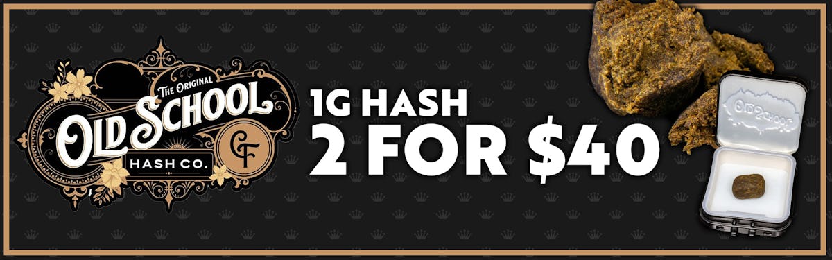 Old School Hash 1g - 2/$40
