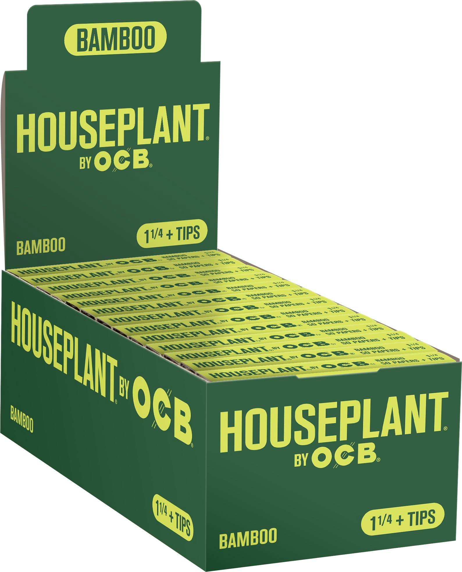 Accessories OCB Houseplant Bamboo 1 1/4 Paper + Tips