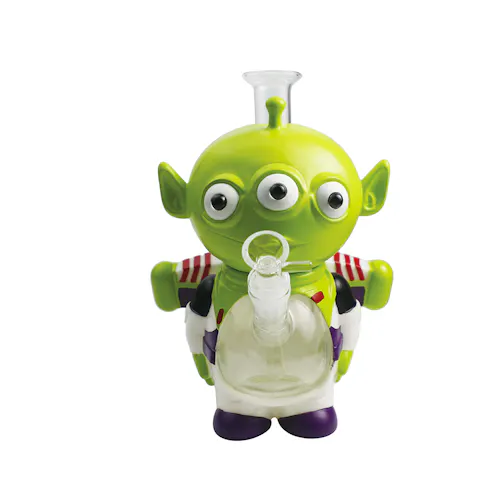 Green Alien Toy Water Pipe | 8.75′-active