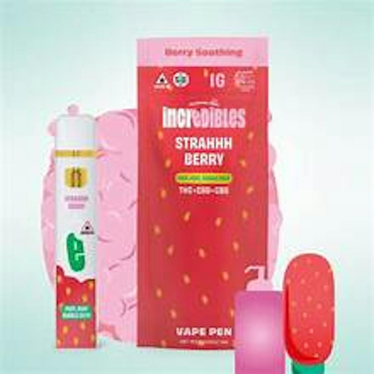 Image of Strawberry – 1g Disposable – Rythm Relief – GTI