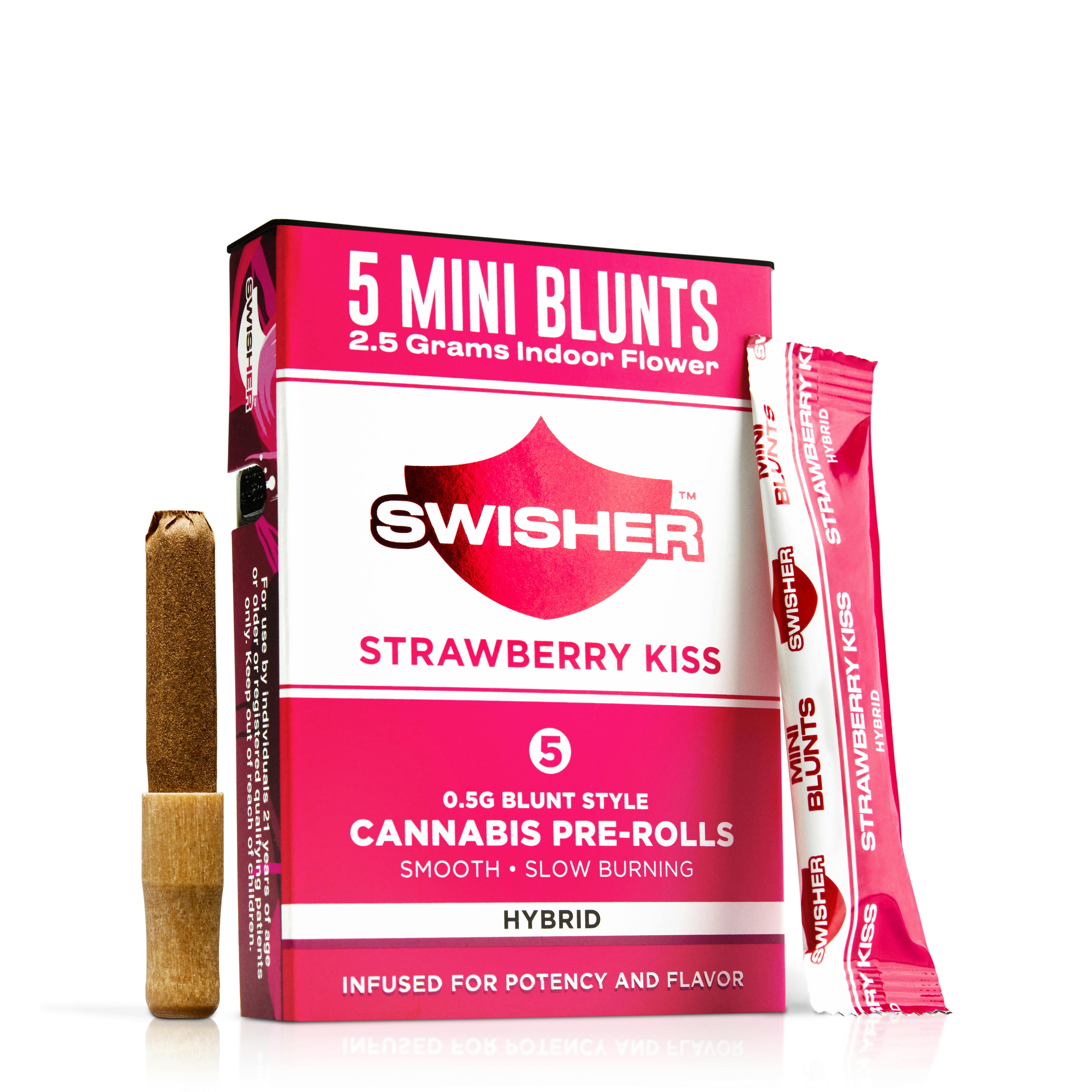 Swisher x 5-Pack .5g Infused Blunts | Strawberry Kiss