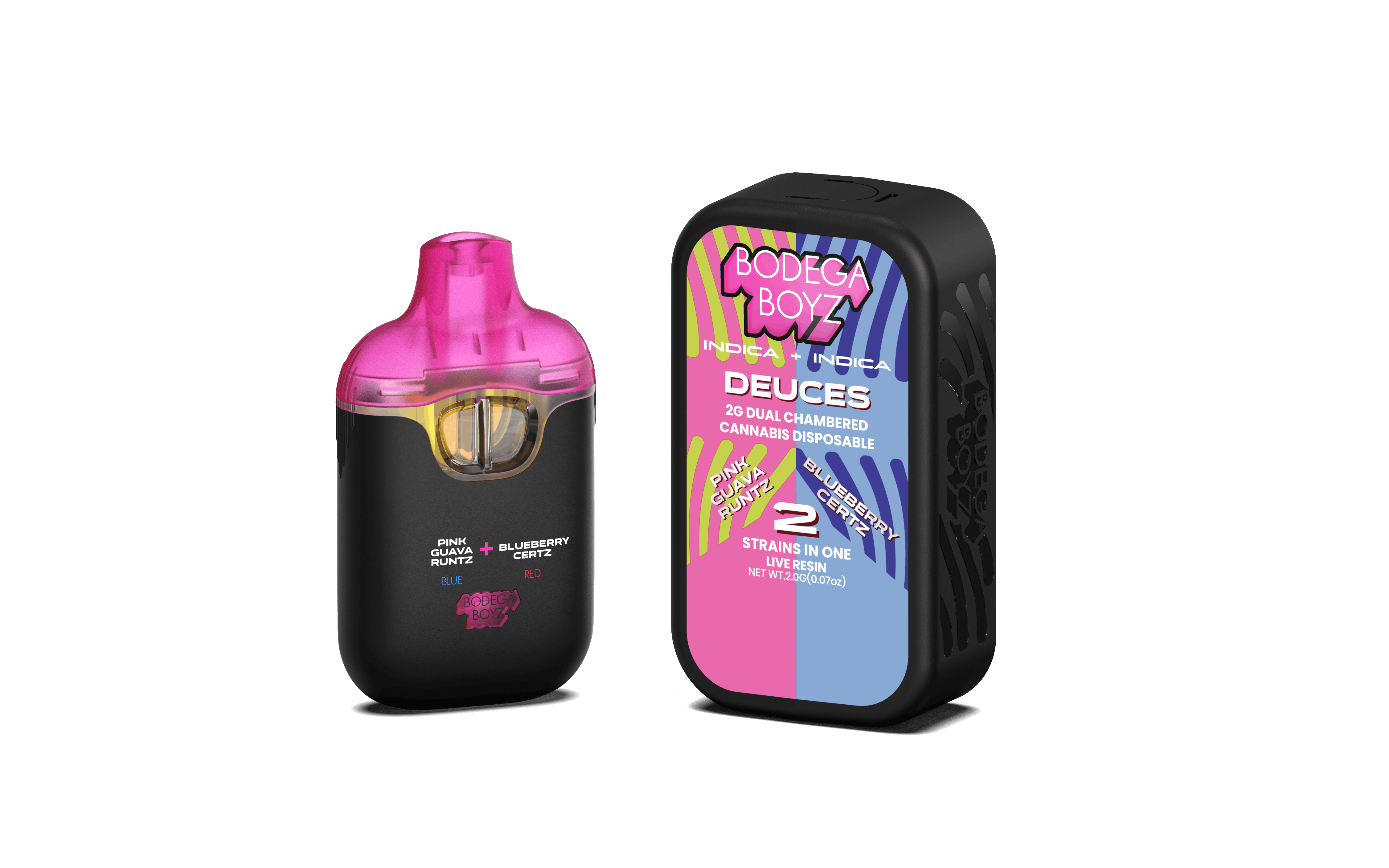 Photo of Bodega Boyz Pink Guava Runtz x Blueberry Certz Live Resin Vape
