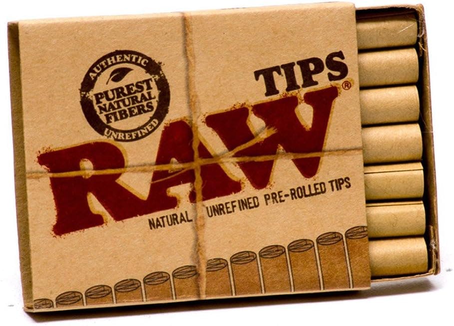 RAW Natural Unrefined Pre-Rolled Tips 21pk