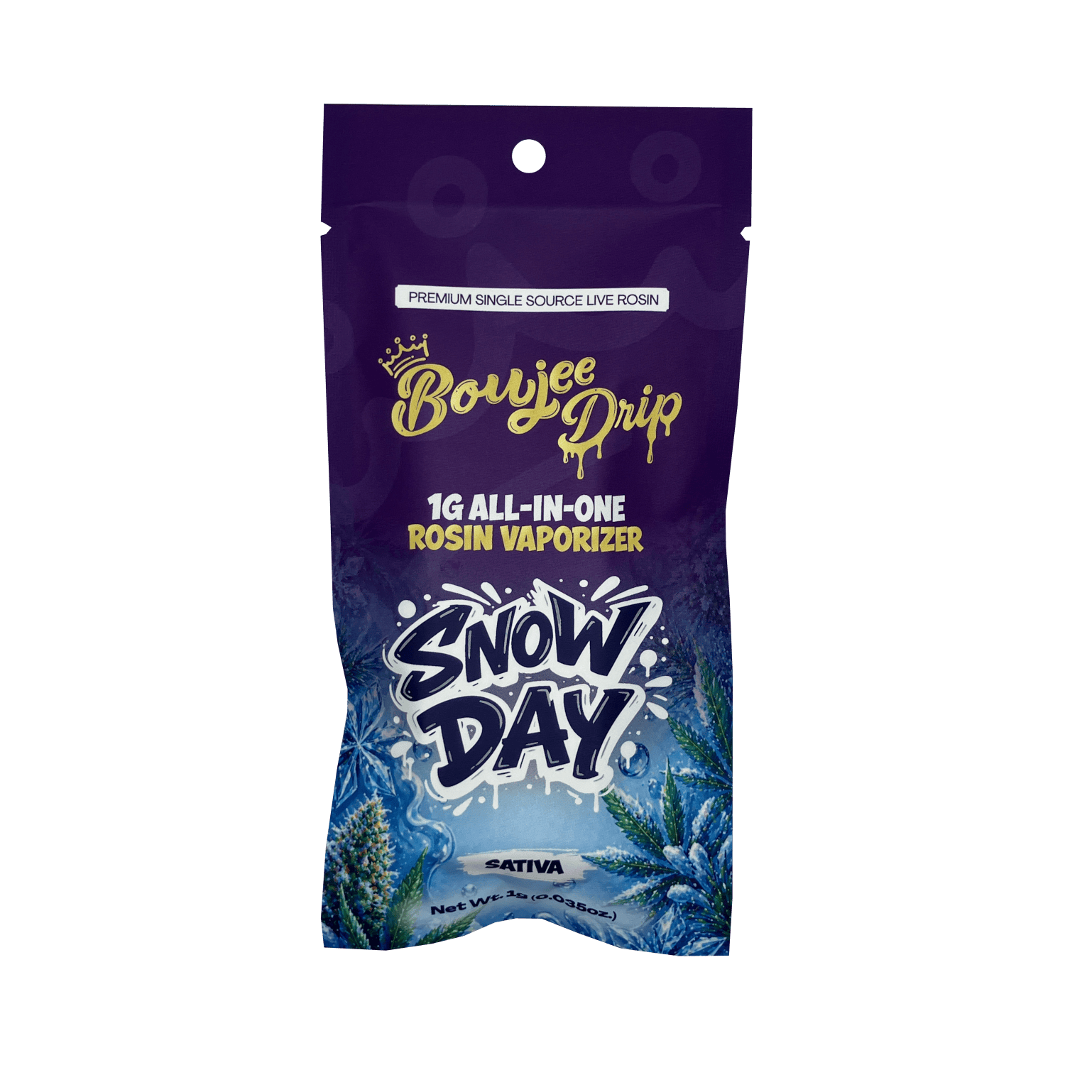 Boujee | Live Hash Rosin Disposable - 1g - Snow Day