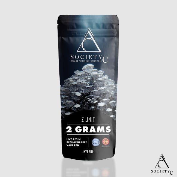 Product: Z-Unit | 2g | Disposable | Live Resin | Society C