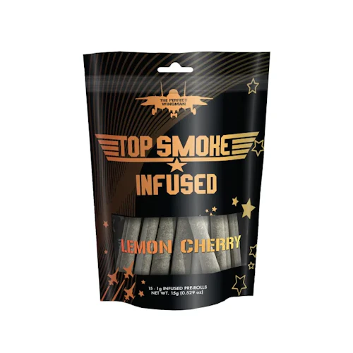 Top Smoke - 15-Pack 1g Infused Prerolls - Lemon Cherry
