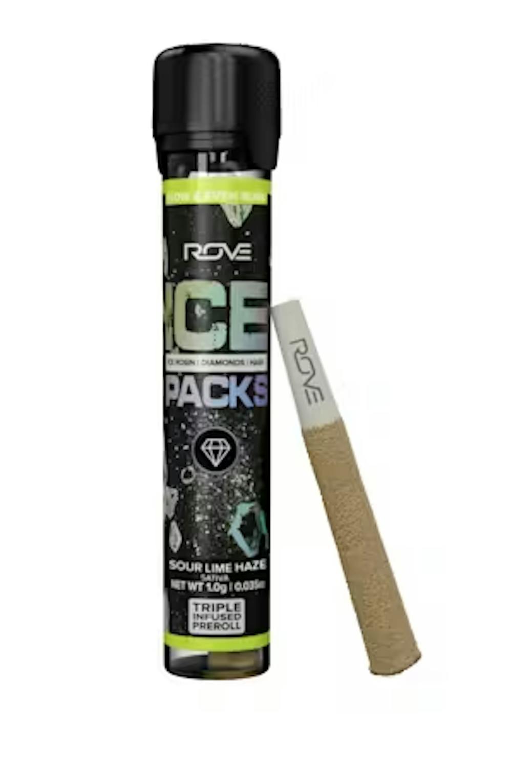 Product Rosin, Diamond, Hash Infused Preroll | Sour Lime Haze (S) Rove