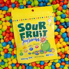 Joy Bombs Sour (H) - 100mg 40pk Soft Fruit Chew