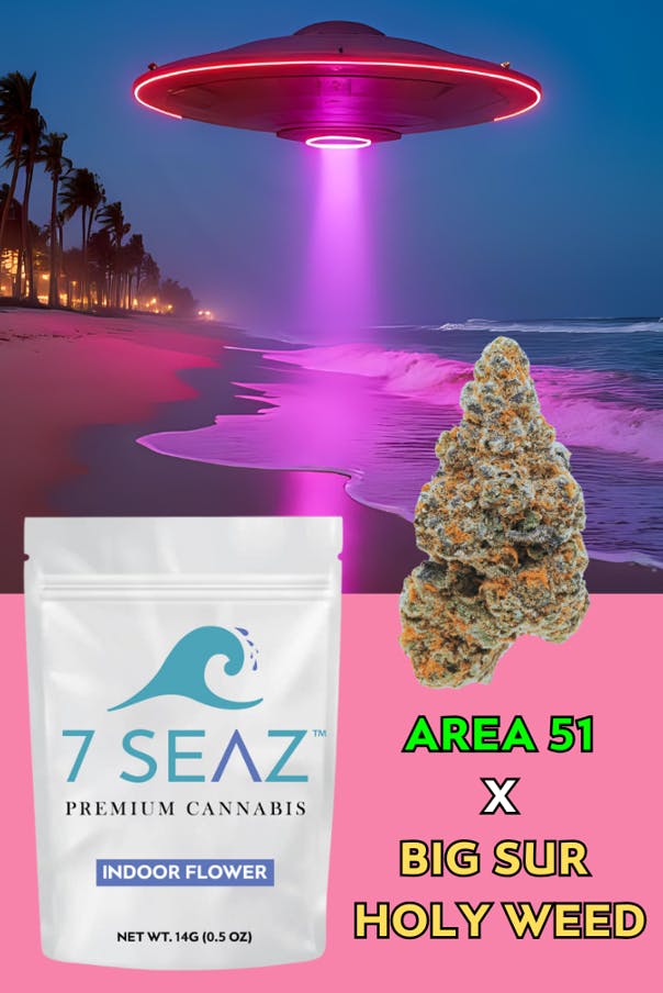 Area 51 x Big Sur Holy Weed Flower | Hybrid | 7 Seaz