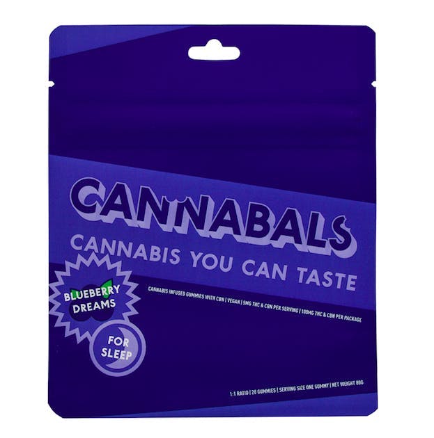 Cannabals Sleep Gummies | 20pk 100mg | Blueberry Dreams