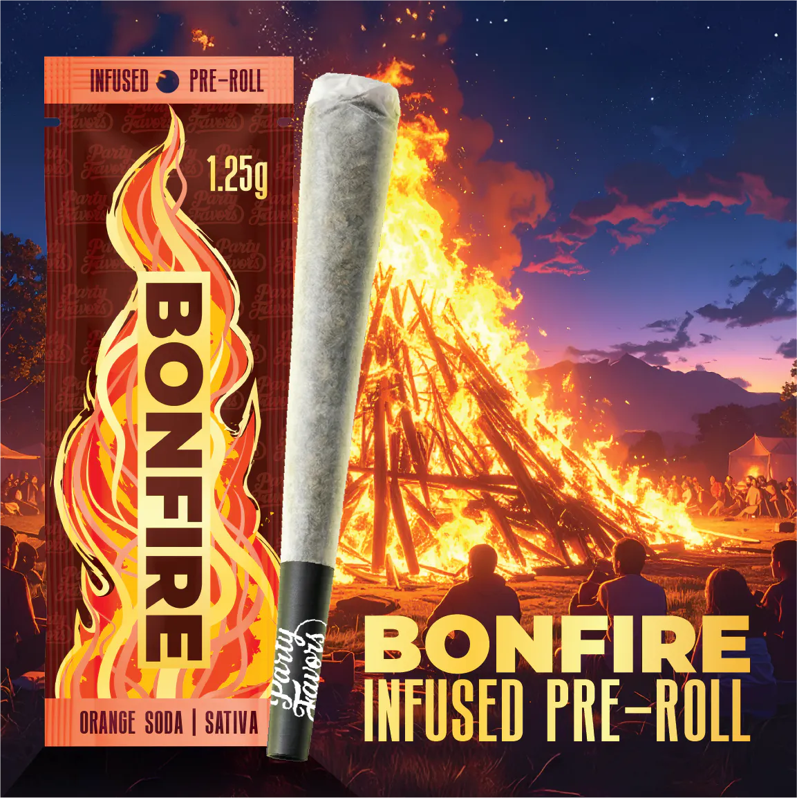 Bonfire Single Infused PreRoll - Orange Soda | NOXX - Woodward