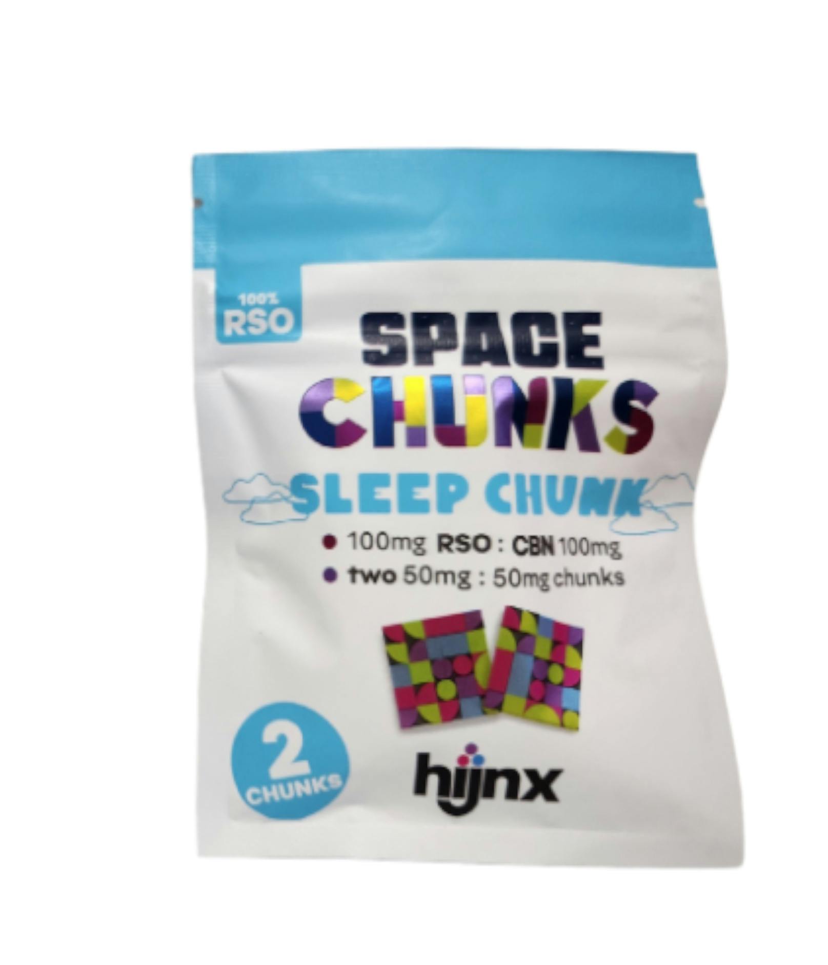 Sleep Chunk RSO Gummies 1:1 THC:CBN 100mg 2pk