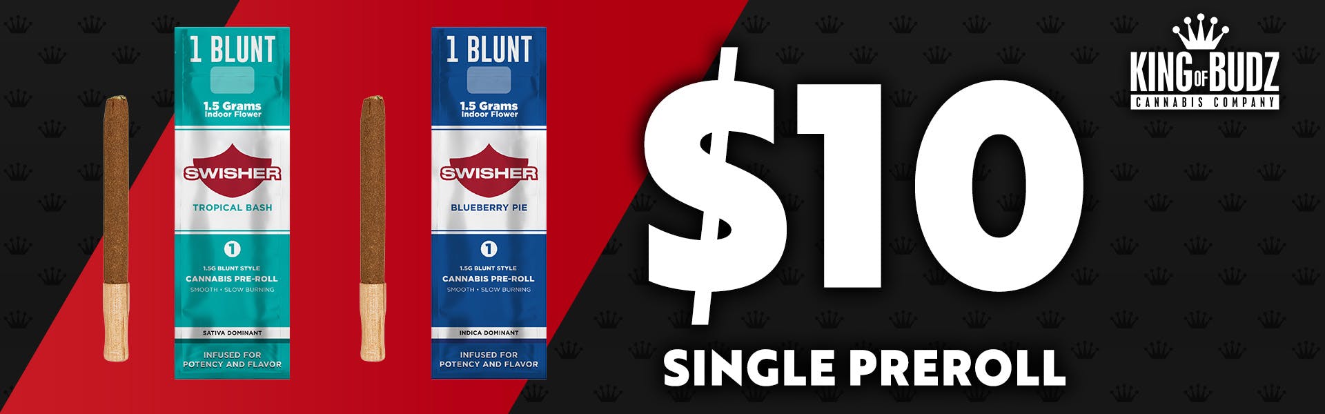 Swisher - 1.5g Infused Blunt  - $10 Each