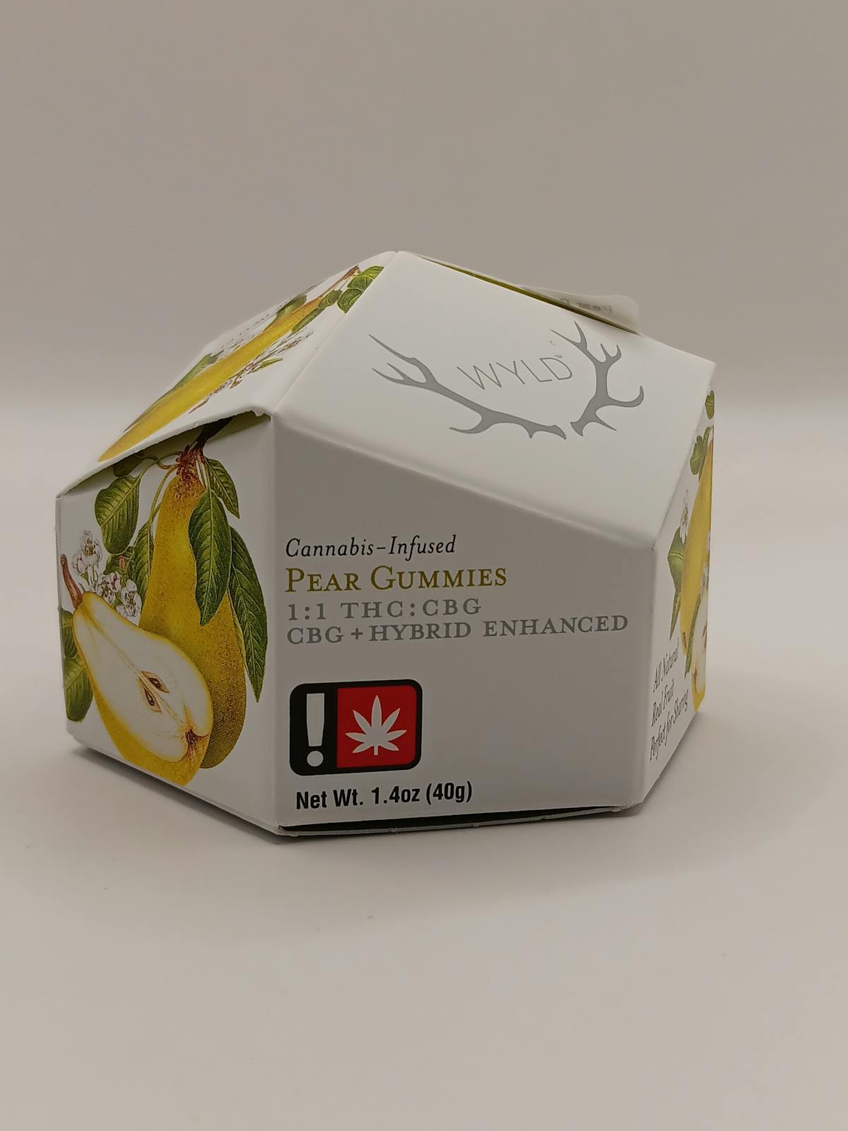 Photo of Pear Gummies 1:1 100MG CBG 100MG THC (WYLD)