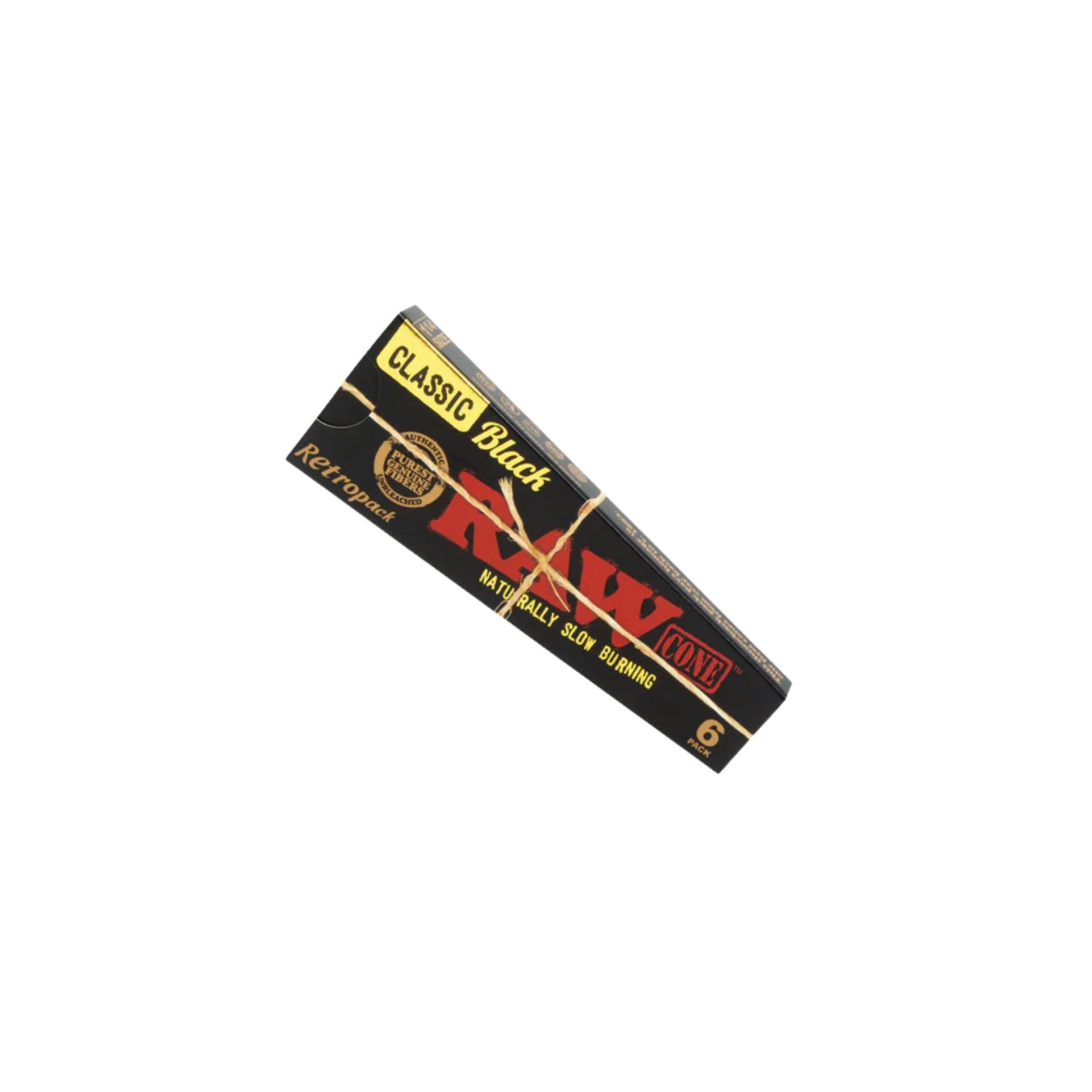 Raw - Classic Black Cones 6pk - 1.25 SizeRAWKaya Bliss Summer Special! Spend $500 get $75 Off!+2