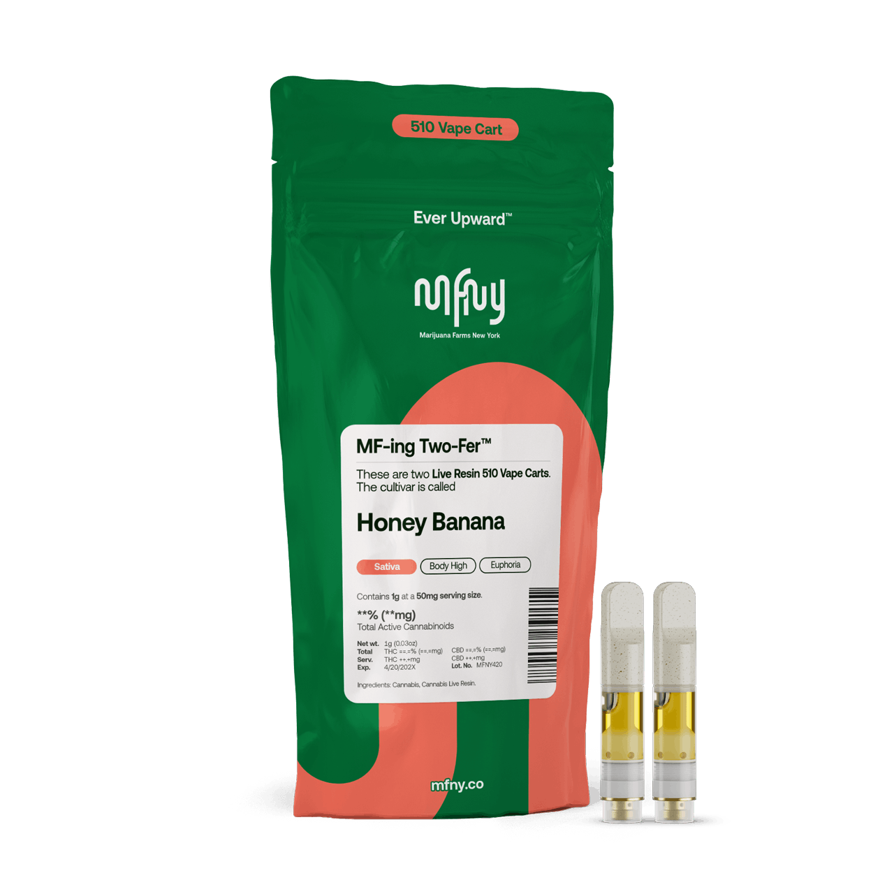 MFNY | Honey Banana | Live Resin 510 Cart | 2pk | 1g
