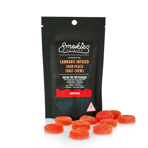 10mg Peach Sativa Chews /100mg-3