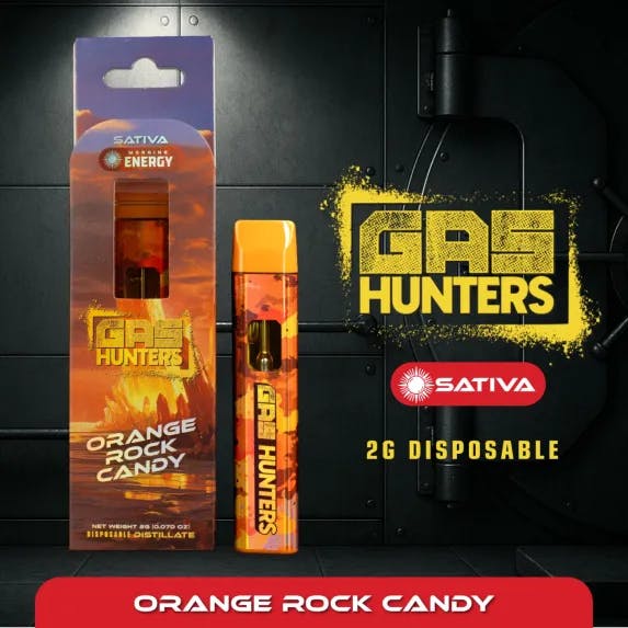 Gas Hunters - 2g Disposable - Orange Rock Candy