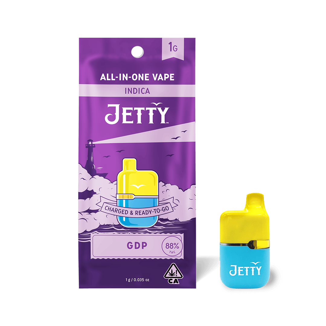Jetty Extracts Mini Tank AIO High THC GDP - Indica