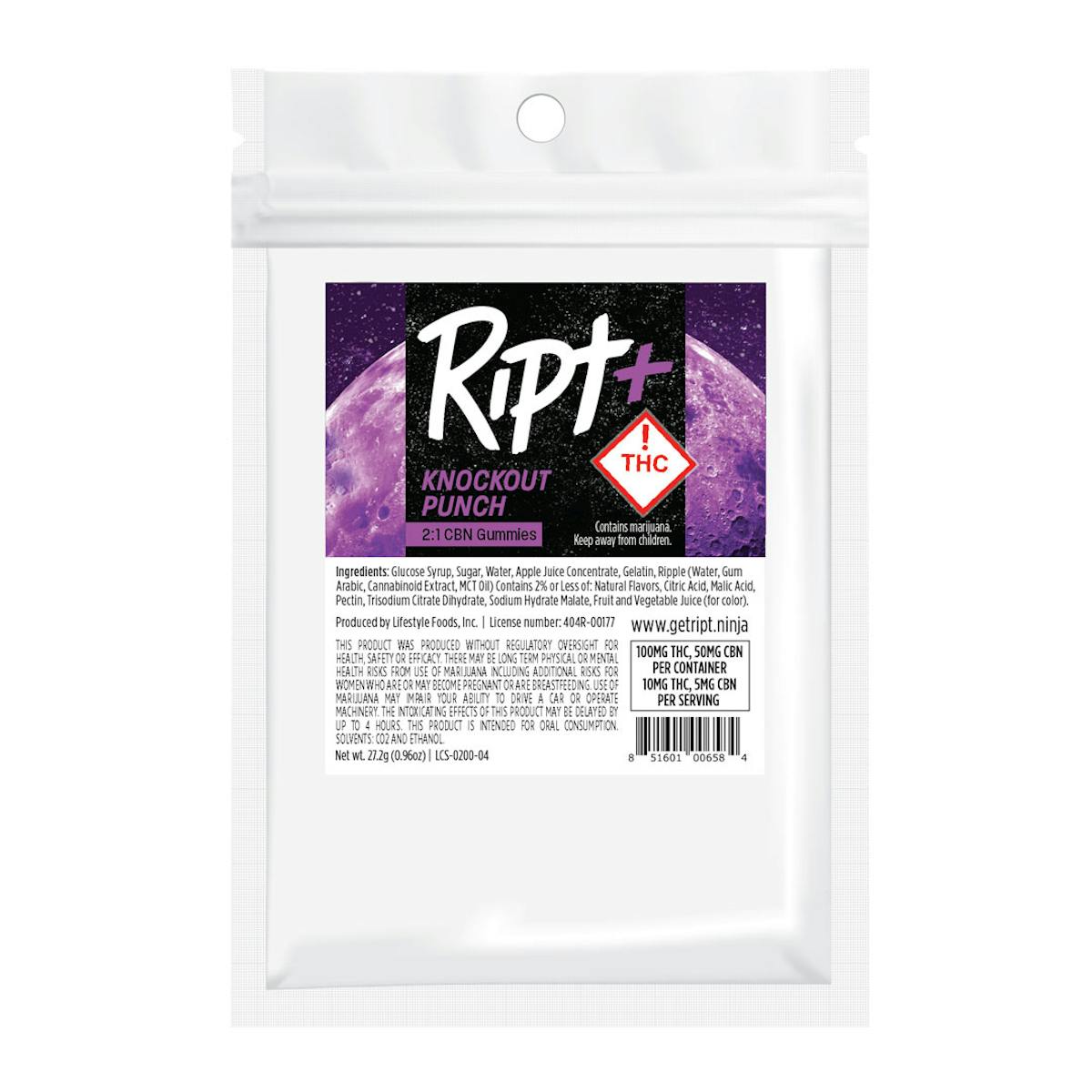 Photo of Ript | Gummies | Knockout Punch (Sleep)