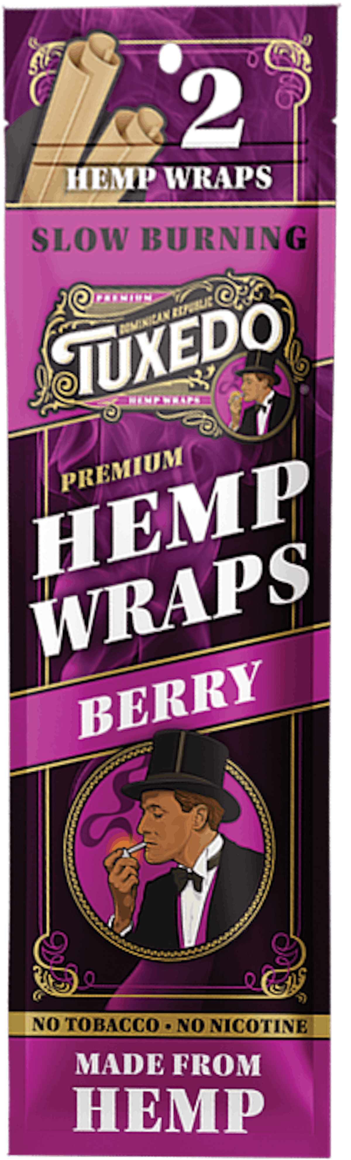 Image of Berry | 2pk Hemp Wraps | Tuxedo