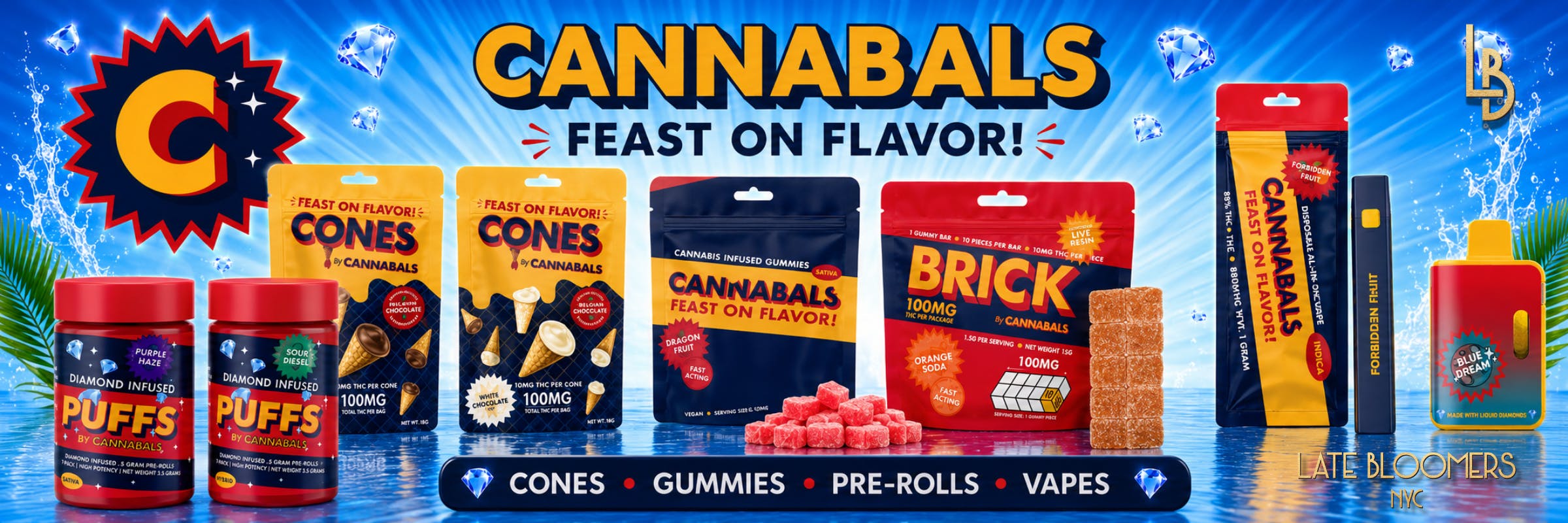 CANNABALS x LATE BLOOMERS NYC PROMO BANNER
