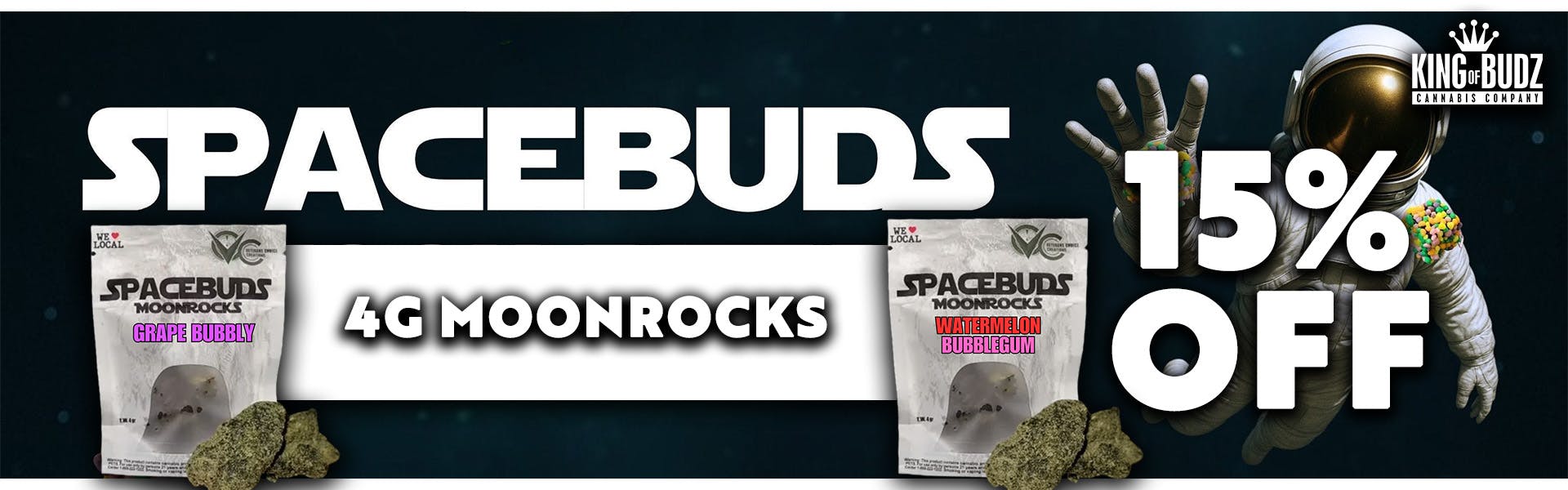 Spacebuds - 4g Moon Rocks - 15 Percent OFF