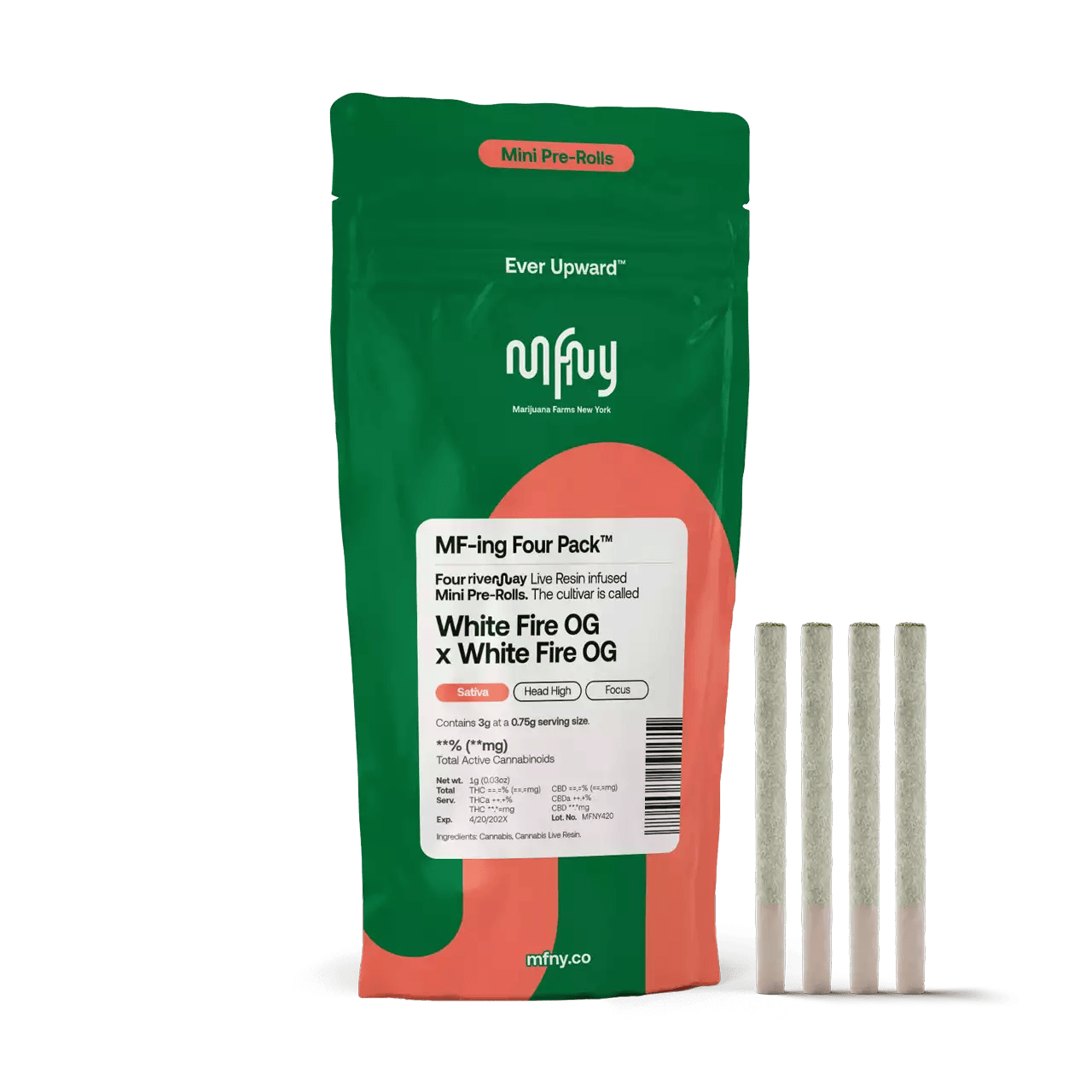 MFNY | White Fire OG x White Fire OG | Live Resin | 4pk | 3g