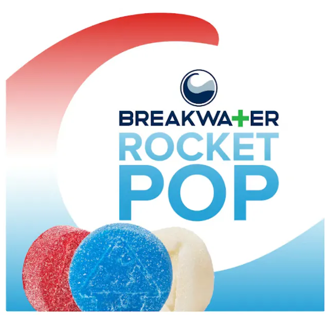 Breakwater Gummies Rocket Pop 10pk/100mg (hybrid, 2.8g)