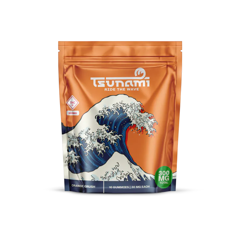 Tsunami Gummies | Orange Crush | 300mg | 10pk | Proper Cannabis