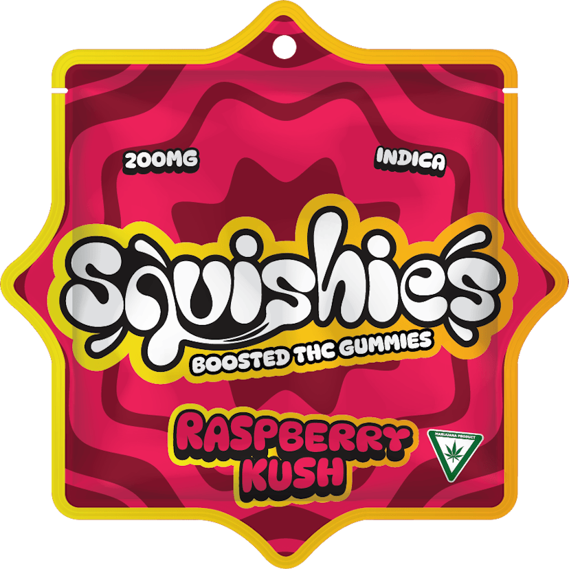 Squishies | 200mg Gummies | Raspberry Kush