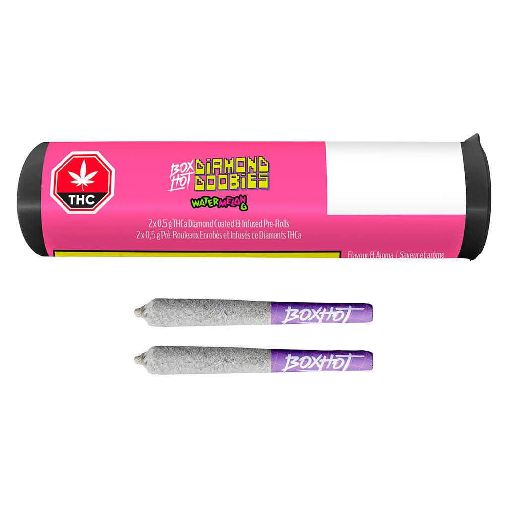 BOXHOT - Diamond Doobies – Watermelon G Infused PRJs - 2x0.5g