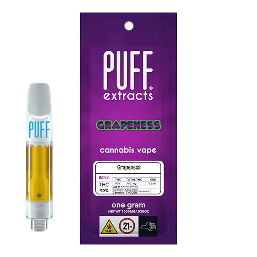 PUFF Pre-Rolls Vape Cart Grapeness High Potency